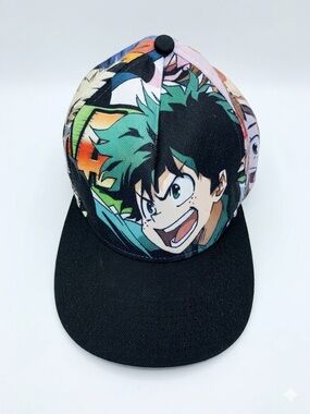 My Hero Academia Anime Character Snapback Hat Black OSFM Cap